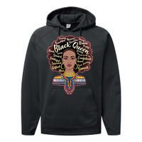 Dashiki Black Queen Performance Fleece Hoodie