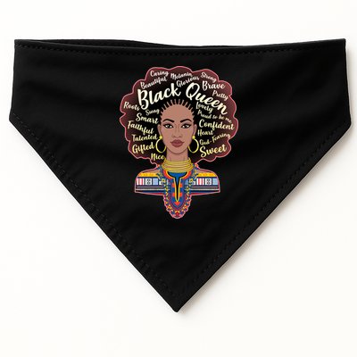 Dashiki Black Queen USA-Made Doggie Bandana