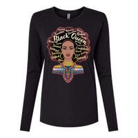 Dashiki Black Queen Womens Cotton Relaxed Long Sleeve T-Shirt