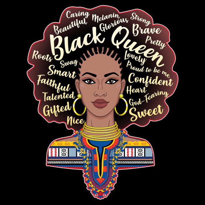 Dashiki Black Queen Cooling Performance Crew T-Shirt