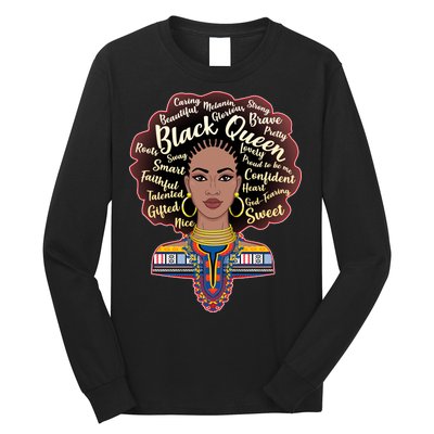 Dashiki Black Queen Long Sleeve Shirt