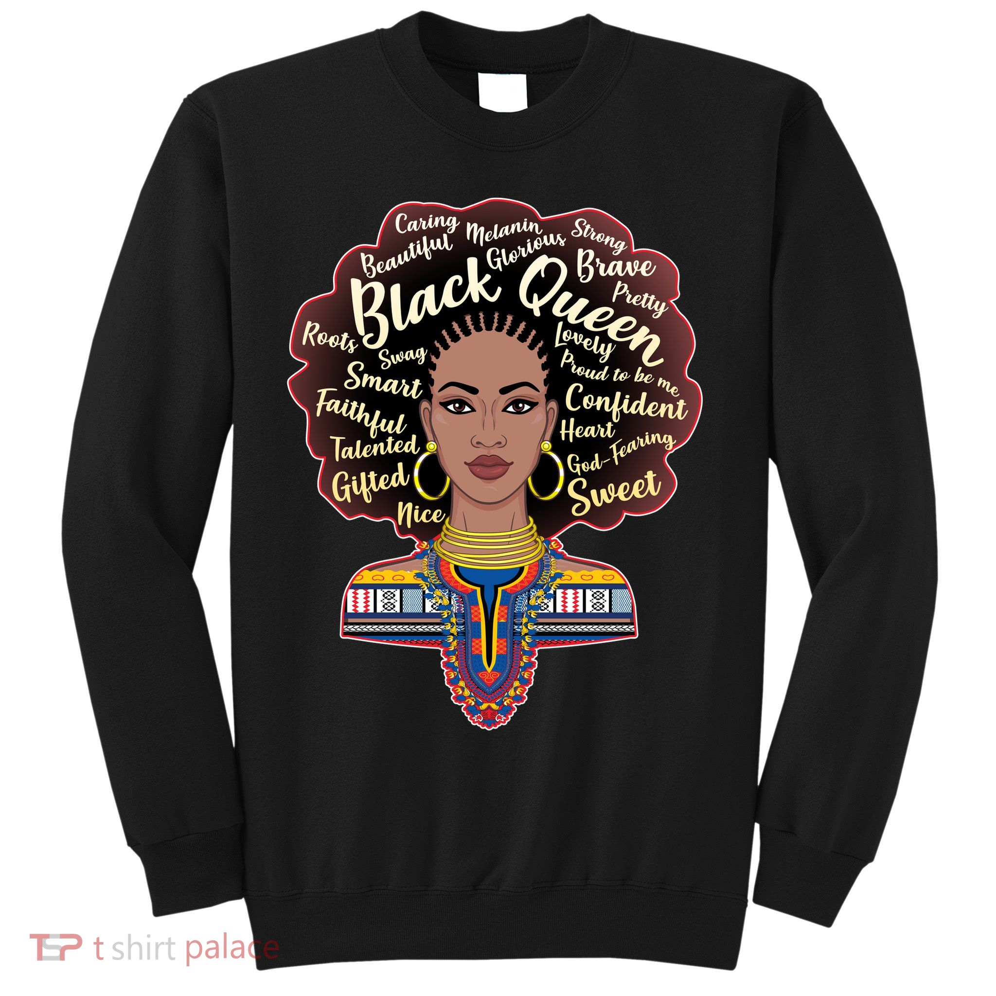 Dashiki Black Queen Sweatshirt
