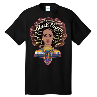 Dashiki Black Queen Tall T-Shirt