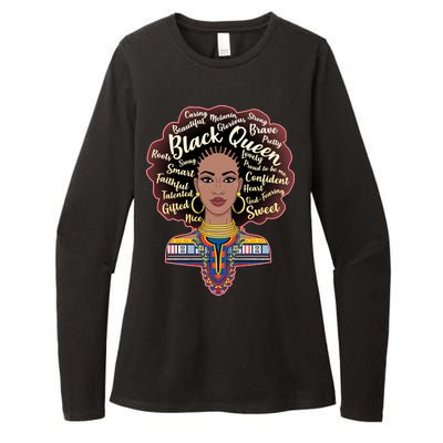 Dashiki Black Queen Womens CVC Long Sleeve Shirt