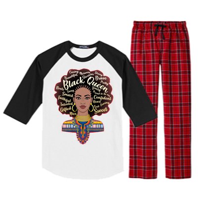 Dashiki Black Queen Raglan Sleeve Pajama Set