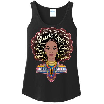 Dashiki Black Queen Ladies Essential Tank