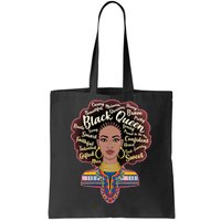 Dashiki Black Queen Tote Bag