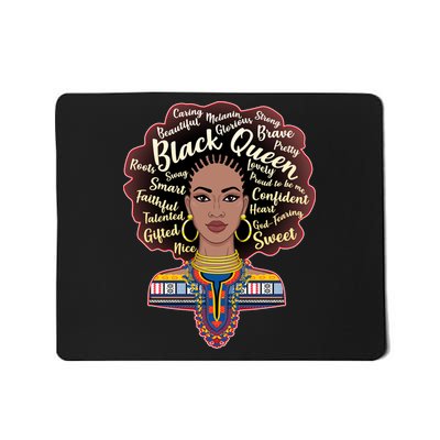 Dashiki Black Queen Mousepad