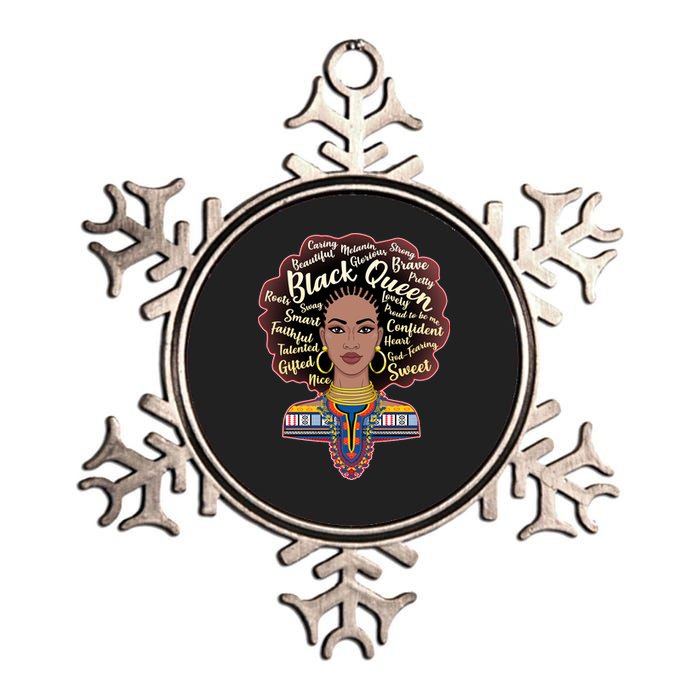 Dashiki Black Queen Metallic Star Ornament