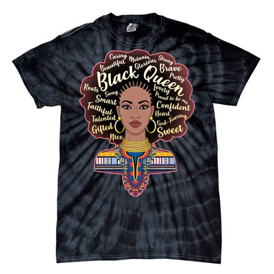 Dashiki Black Queen Tie-Dye T-Shirt