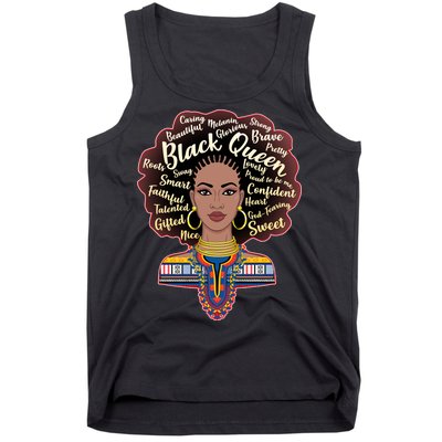 Dashiki Black Queen Tank Top