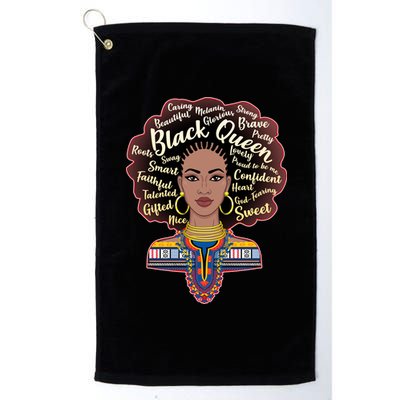 Dashiki Black Queen Platinum Collection Golf Towel