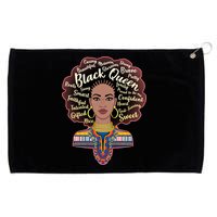 Dashiki Black Queen Grommeted Golf Towel