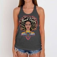 Dashiki Black Queen Women's Knotted Racerback Tank