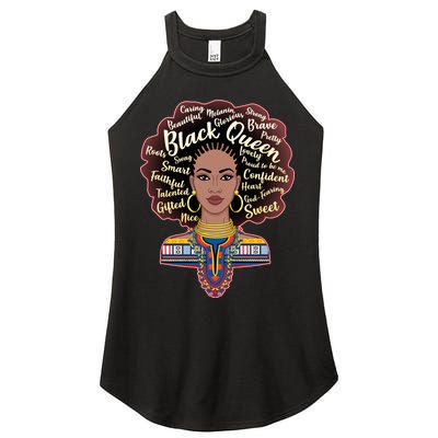 Dashiki Black Queen Women's Perfect Tri Rocker Tank