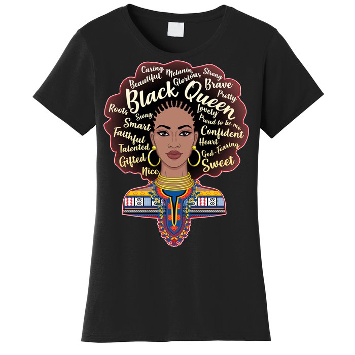 Dashiki Black Queen Women's T-Shirt