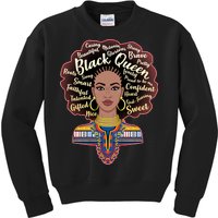 Dashiki Black Queen Kids Sweatshirt