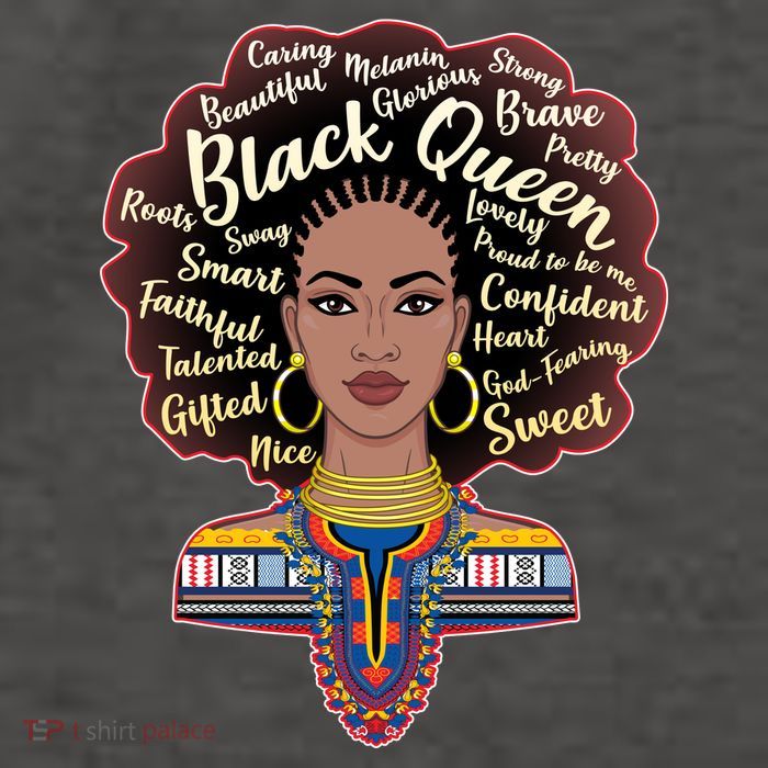 Dashiki Black Queen Vector Backpack