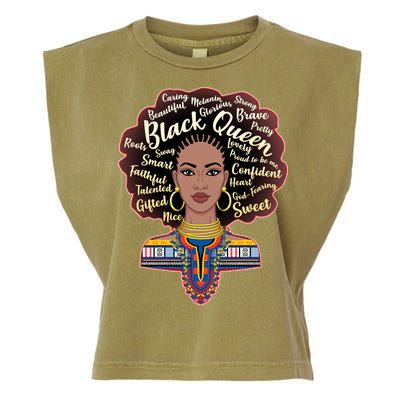 Dashiki Black Queen Garment-Dyed Women's Muscle Tee