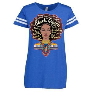 Dashiki Black Queen Enza Ladies Jersey Football T-Shirt