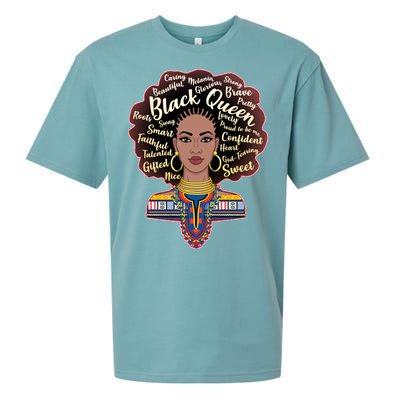 Dashiki Black Queen Sueded Cloud Jersey T-Shirt