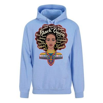 Dashiki Black Queen Unisex Surf Hoodie