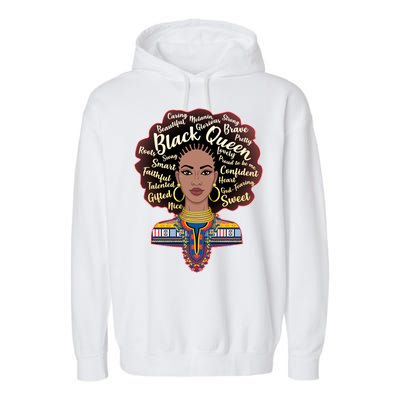 Dashiki Black Queen Garment-Dyed Fleece Hoodie