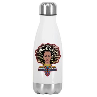 Dashiki Black Queen Stainless Steel Insulated Water Bottle