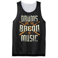 Drums Are The Bacon Of Music Drumming Drummer Music Lover Mesh Reversible Basketball Jersey Tank