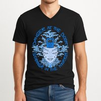 Danger At The Door Strangr In The Mirror V-Neck T-Shirt