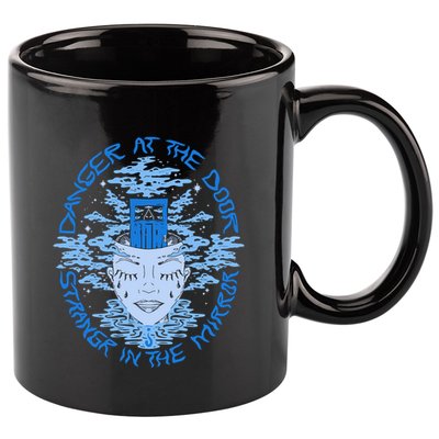 Danger At The Door Strangr In The Mirror 11oz C Handle Ceramic Mug