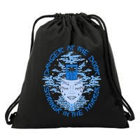 Danger At The Door Strangr In The Mirror Drawstring Bag