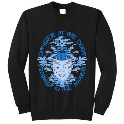 Danger At The Door Strangr In The Mirror Tall Sweatshirt