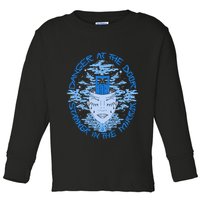 Danger At The Door Strangr In The Mirror Toddler Long Sleeve Shirt