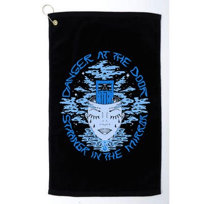 Danger At The Door Strangr In The Mirror Golf Towel
