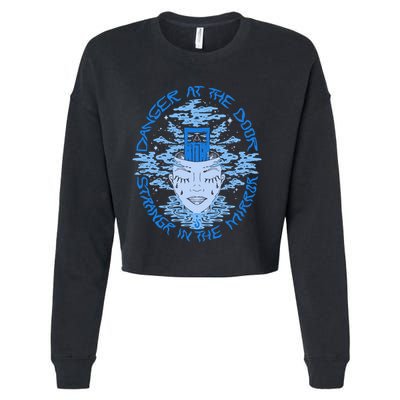 Danger At The Door Strangr In The Mirror Cropped Pullover Crew