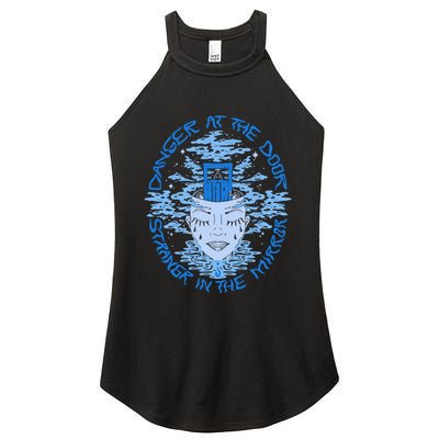 Danger At The Door Strangr In The Mirror Women's Perfect Tri Rocker Tank