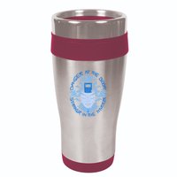 Danger At The Door Strangr In The Mirror 16oz Travel Tumbler