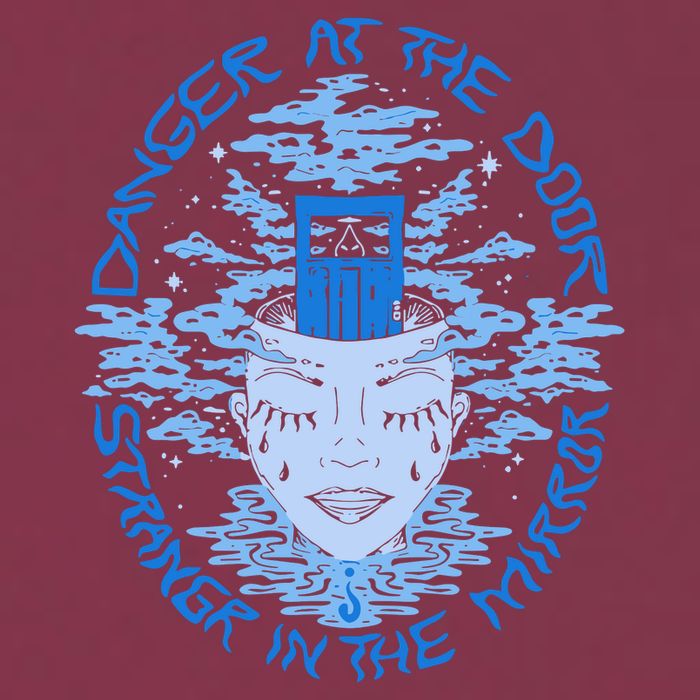 Danger At The Door Strangr In The Mirror 16oz Travel Tumbler