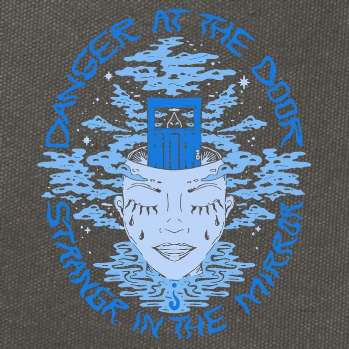 Danger At The Door Strangr In The Mirror Cotton Canvas Backpack
