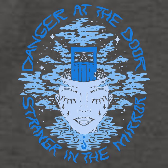 Danger At The Door Strangr In The Mirror Vector Backpack