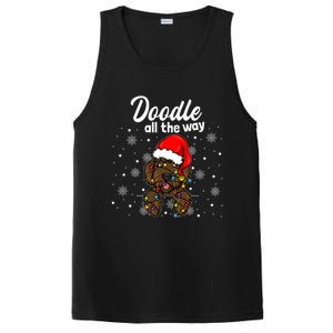 Doodle All The Way Labradoodle Santa Claus Hat Christmas Gift PosiCharge Competitor Tank