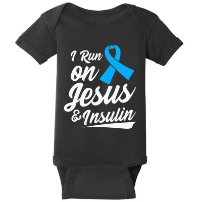 Diabetes Awareness Type 1 2 Diabetic T1d T2d Baby Bodysuit