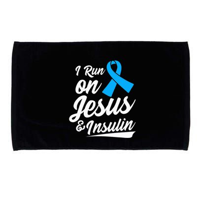 Diabetes Awareness Type 1 2 Diabetic T1d T2d Microfiber Hand Towel