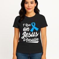 Diabetes Awareness Type 1 2 Diabetic T1d T2d Womens T-Shirt