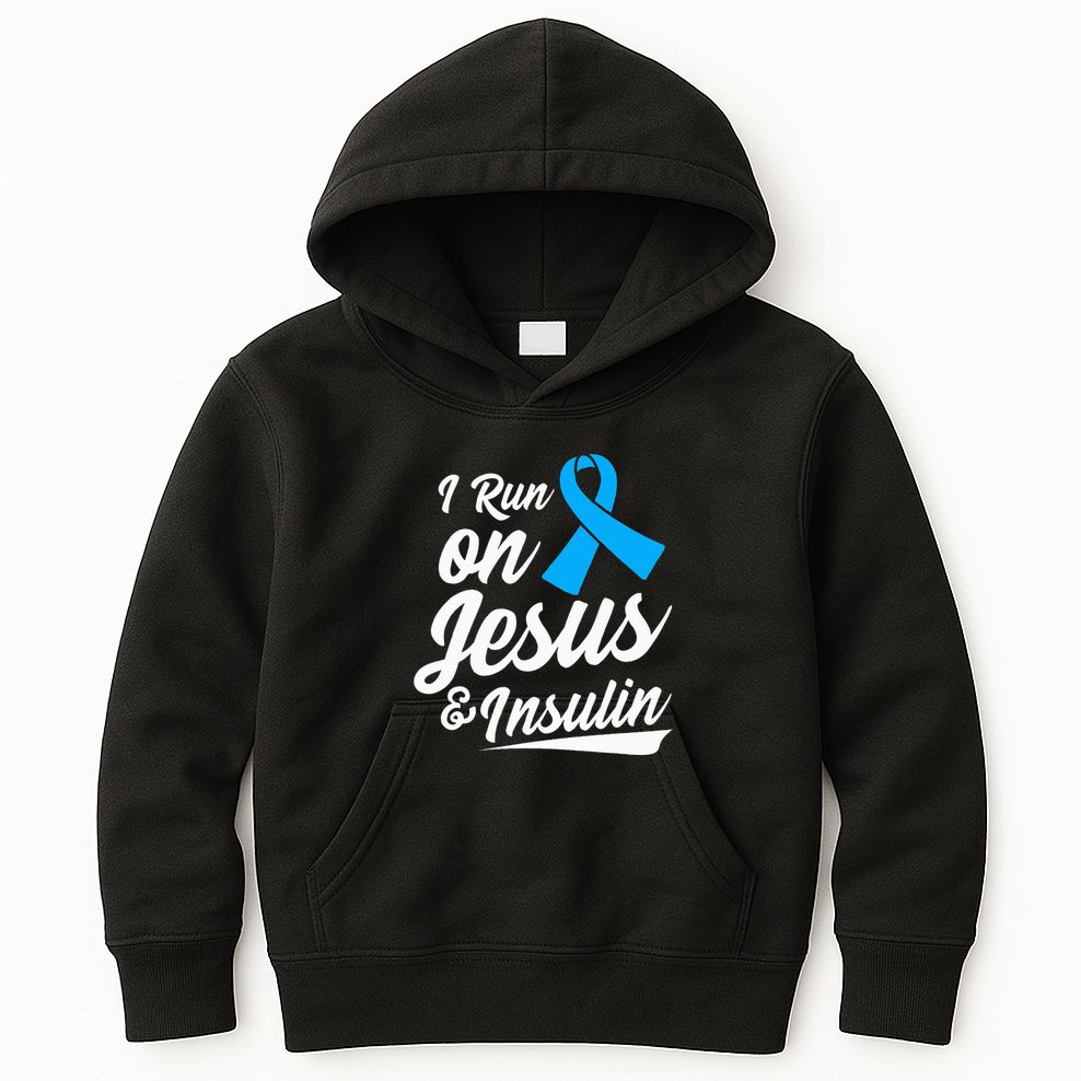 Diabetes Awareness Type 1 2 Diabetic T1d T2d Kids Hoodie