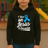Diabetes Awareness Type 1 2 Diabetic T1d T2d Kids Hoodie