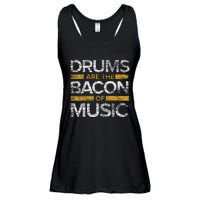 Drums Are The Bacon Of Music Drummer Drums Ladies Essential Flowy Tank