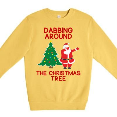 Dabbing Around The Christmas Tree Premium Crewneck Sweatshirt