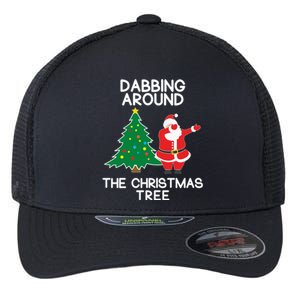 Dabbing Around The Christmas Tree Flexfit Unipanel Trucker Cap